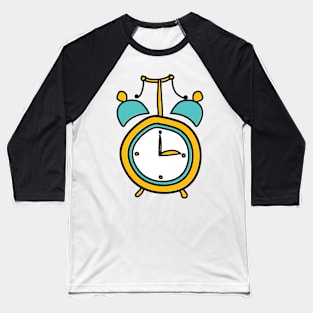 Alarm Clock Drawing Baseball T-Shirt